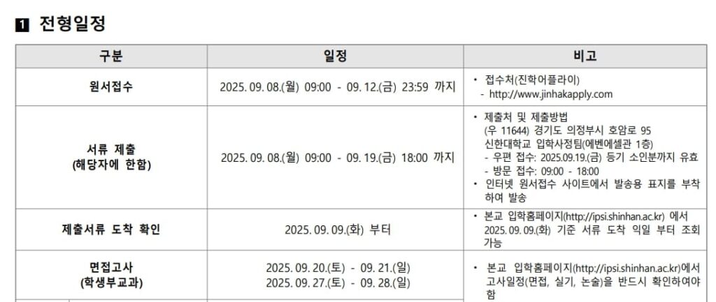 신한대학교 면접 블로그 사진 (1)