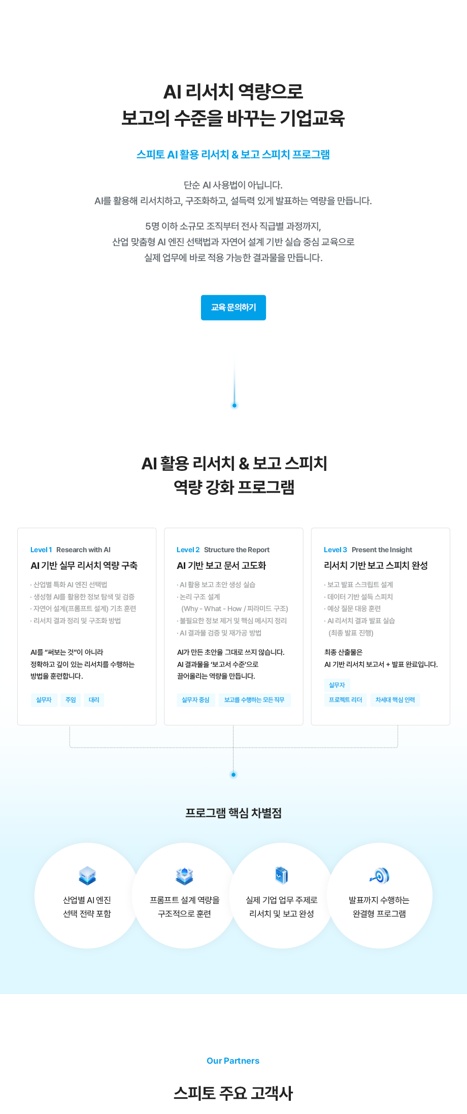 AI 리서치 + 보고 스피치