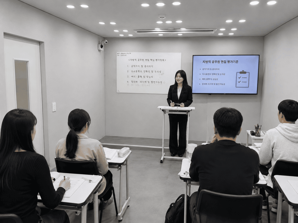 DT당톡 공무원면접학원 서울시사복직면접 교육모습