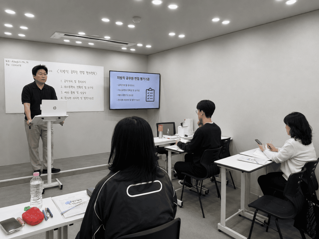 DT당톡 공무원면접학원 서울시 사회복지직 면접 교육모습 (1)