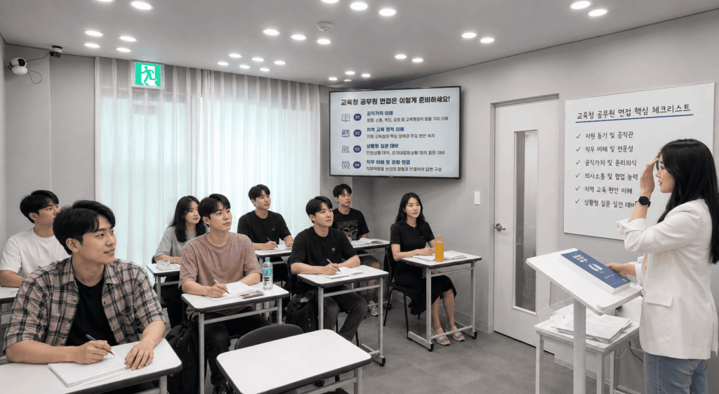 DT당톡 교육청공무원면접학원 블로그_교육청 공무원 면접 준비, 지자체별 면접 진행방식 차이_교육모습 4