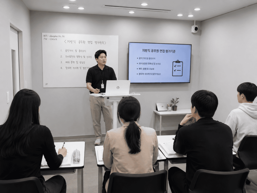 DT당톡 디지털 공무원면접학원 블로그 교육모습 경기도 공무원 재면접 대상자3