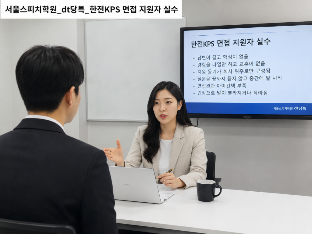 DT당톡 디지털 한전KPS면접 면접지원자의실수