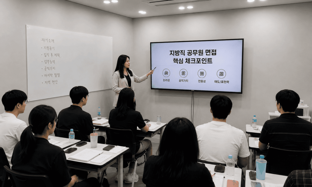 지방직 공무원 면접 미흡 받는 사람의 공통점 5가지 DT당톡 실제 수업 모습 공무원면접학원 (1)