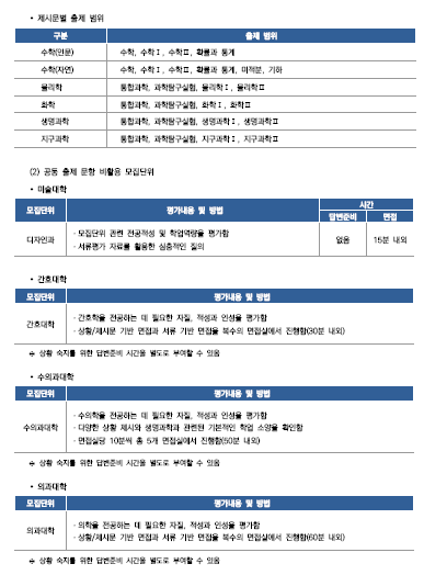 서울대 수시면접 준비 제대로 해주는 곳 DT당톡대학면접학원 자사몰 블로그 모집요강 4