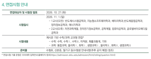 성균관대 수시면접, 성균인재·과학인재 예상질문 공유  3