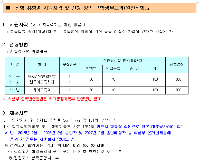 광신대 대입면접컨설팅, 기독인재 일반전형 합격 후기 DT당톡 대학면접학원 전형 안내 3